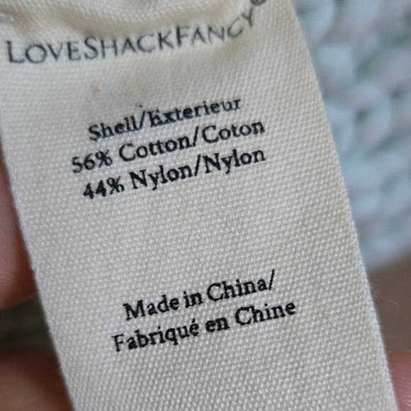 LoveShackFancy Horatio Oversized Cardigan Sweater Multicolor Knit Tassel Tie - Picture 8 of 8